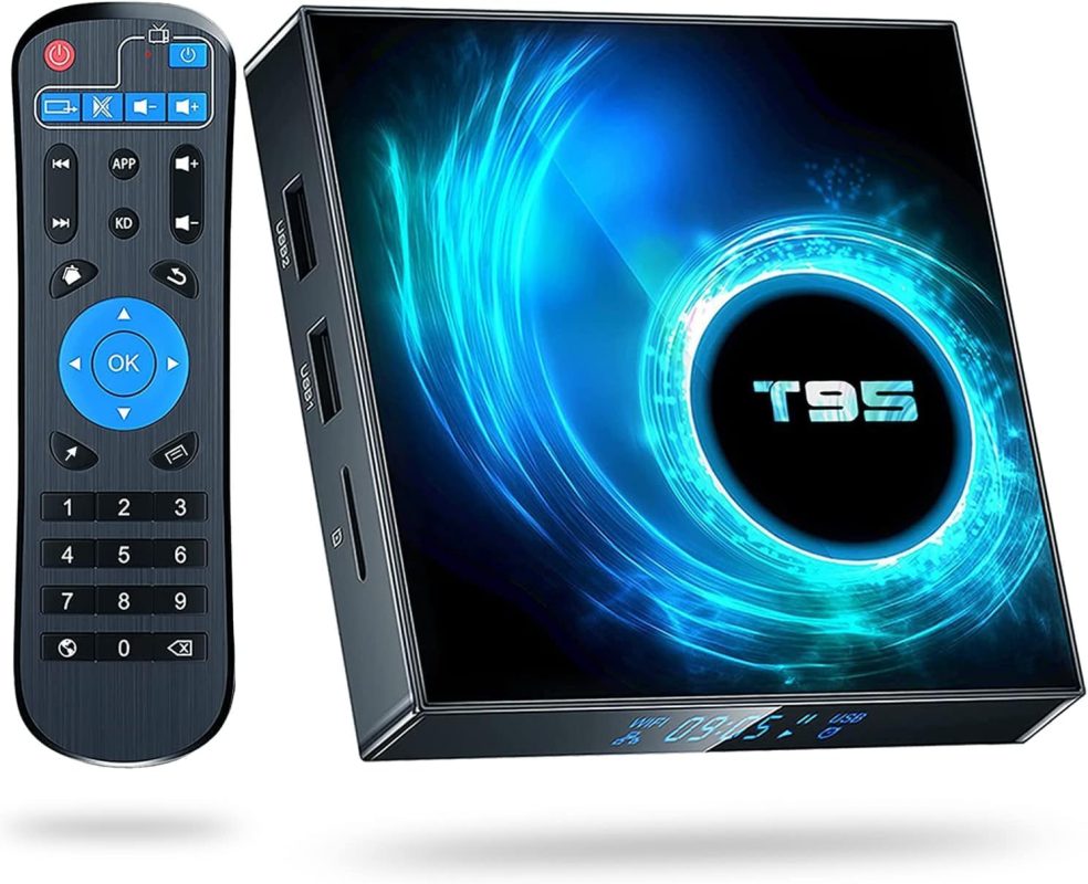 IOTWE T95 Pro Android 13.0 TV Box – 6K/4K HD Streaming, Quad Core, Bluetooth 5.0 (2024 Upgrade)